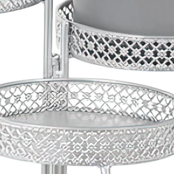 Three Tiered Foldable Metal Plant Stand