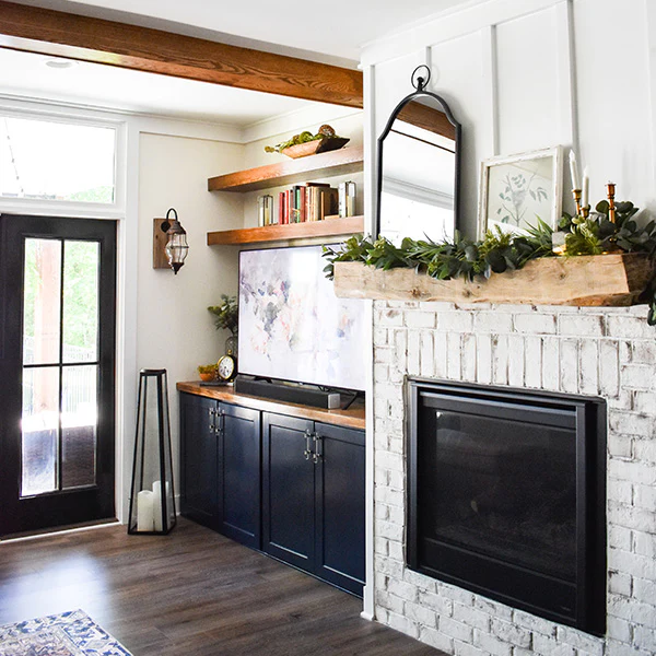 Black Scalloped Edge Mirror