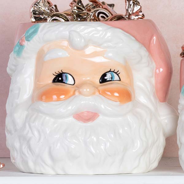 HUGE Retro Santa Nesting Bowls, Set of 2