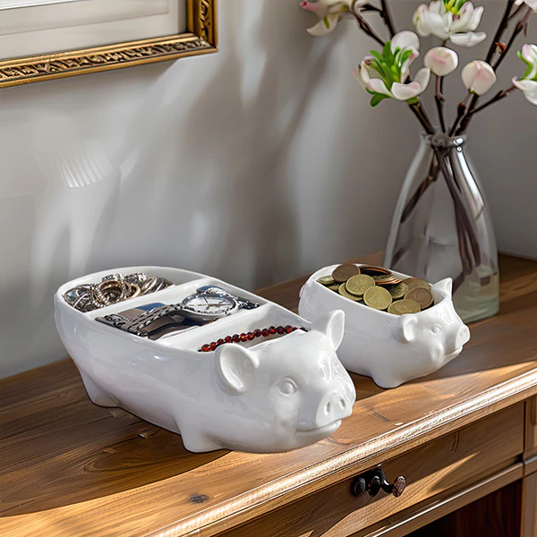 Ceramic Piggy Candy Bowl, Choose Your Style