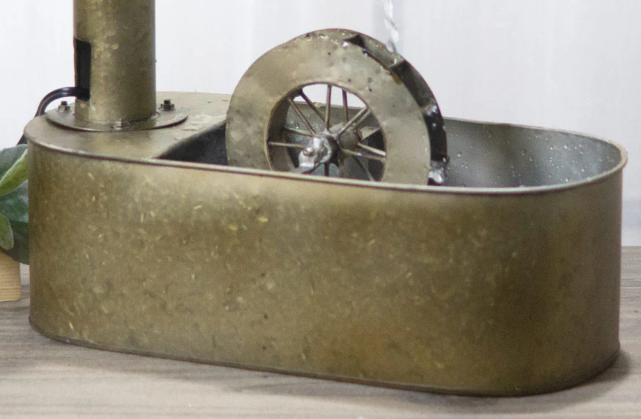 Metal Water Wheel Fountain