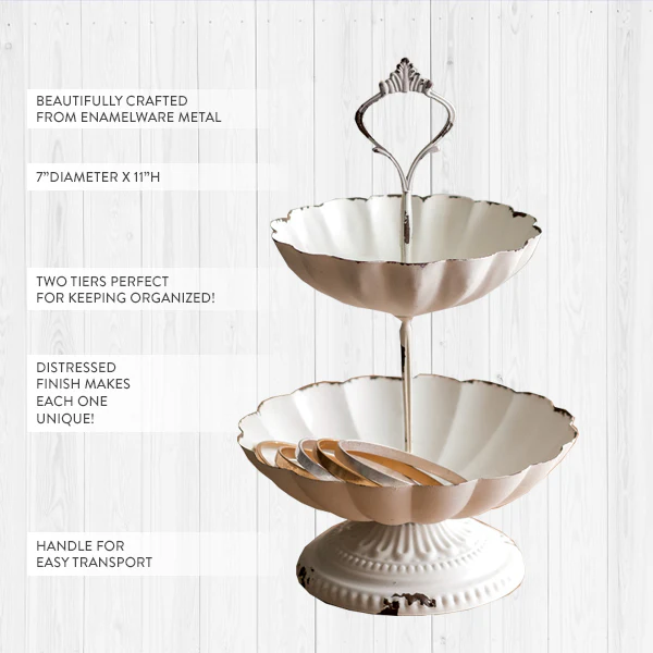 Chippy Victorian Two Tiered Jewelry Display