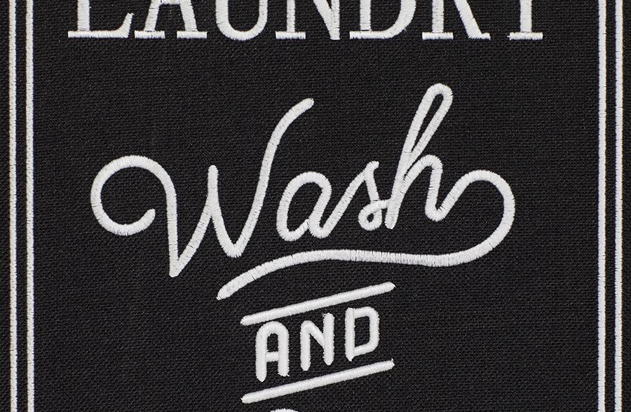 Wooden Framed Laundry Signs, Set of 2