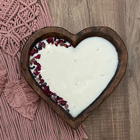 Heart-Shaped Dough Bowl Candle | Made in USA