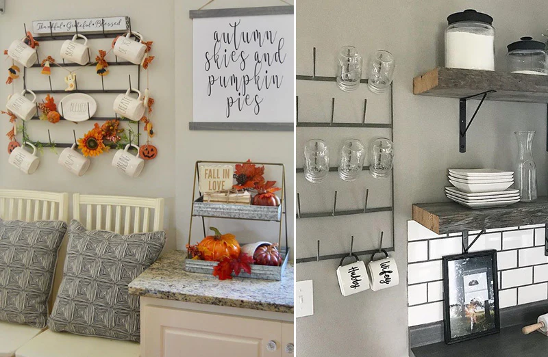 Wall Mounted Mug Rack