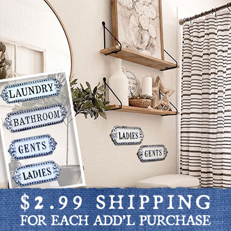 Embossed Cast Iron Wall Plaque, Pick Your Style