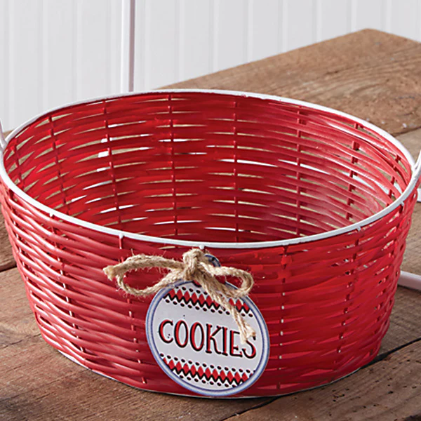 North Pole Kitchen Tiered Basket Stand