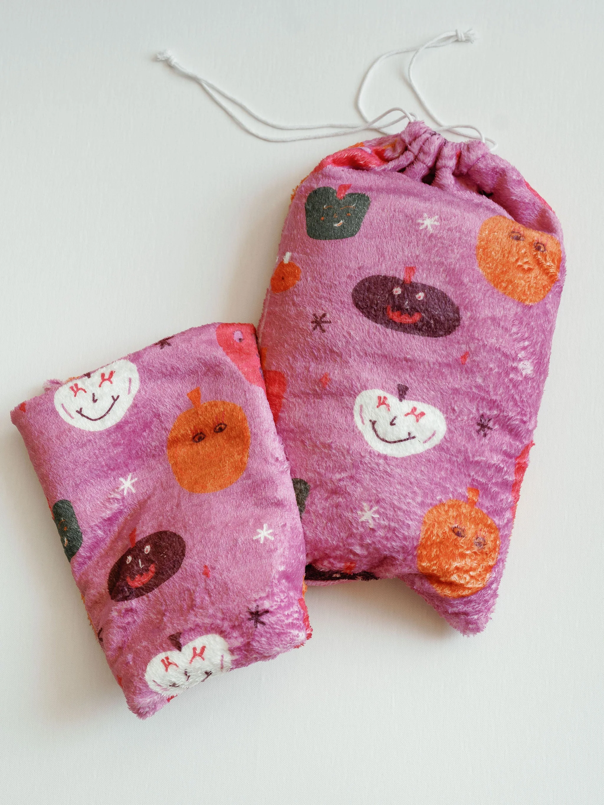 Happy Pumpkin 50x60 Blanket + Bag Set