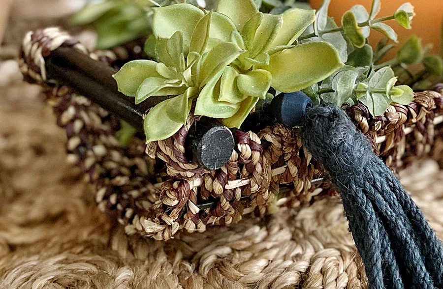 Seagrass Basket Trays with Handles, Set of 3