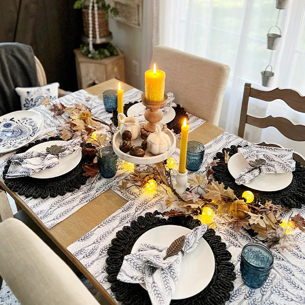 Autumn Leaf Napkin Rings, Set of Four