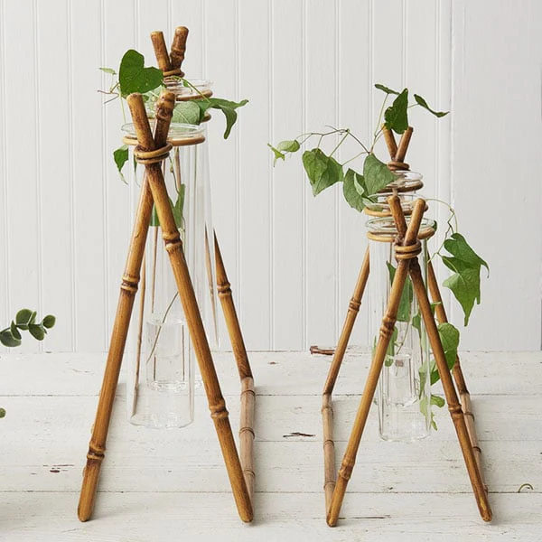 Metal Bamboo Propagation Stands, Set of Two