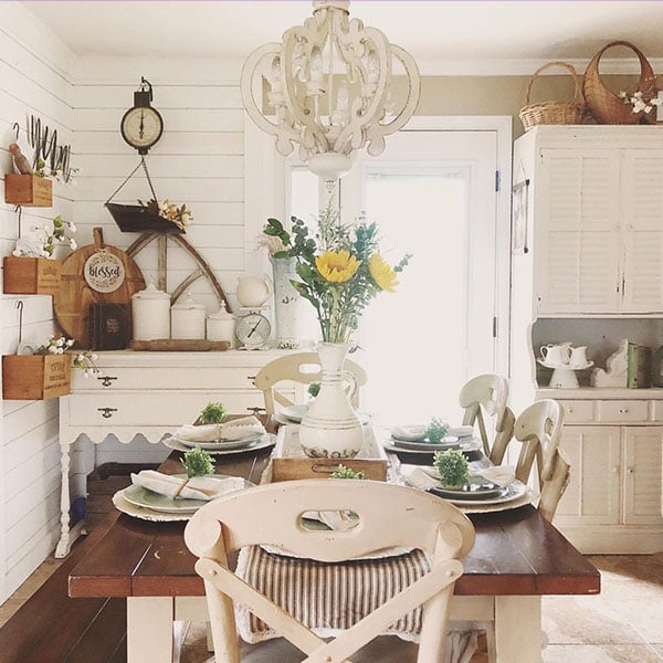 Wooden European Scrollwork Chandelier