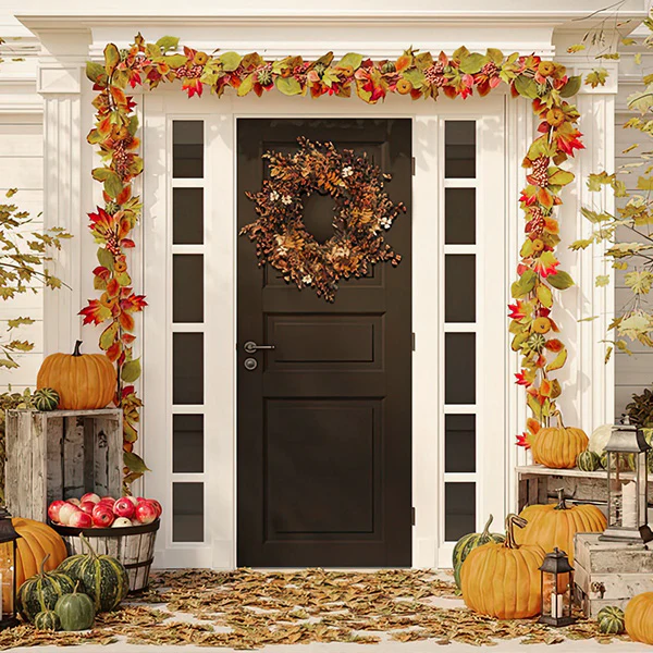 Lifelike Berry and Coreopsis Wreath