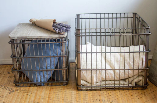 Wire Chicken Coop Crate Tables  Set of 2