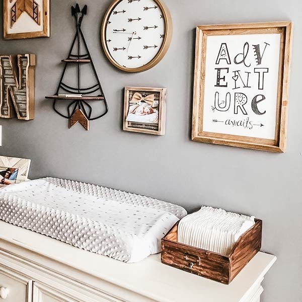 Recycled Wood Organizing Bin