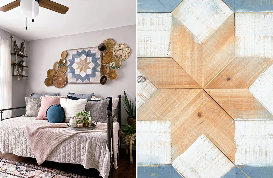 Wooden Tribal Inspired Wall Art