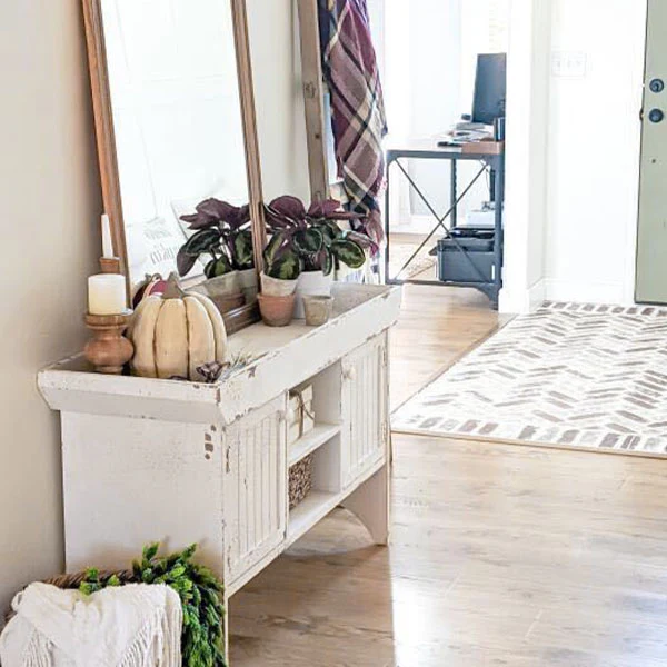 Chippy Wooden Entertainment Storage Table