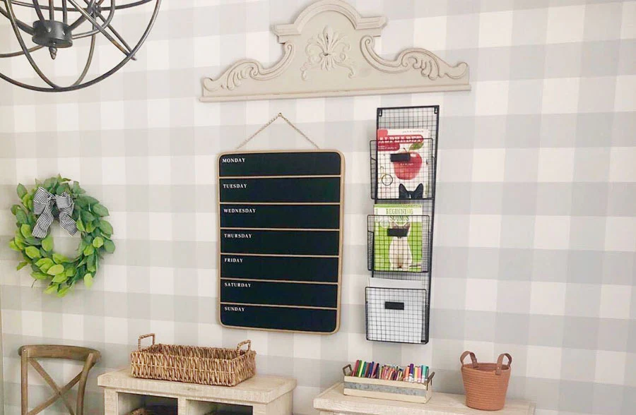 Weekly Planner Hanging Blackboard