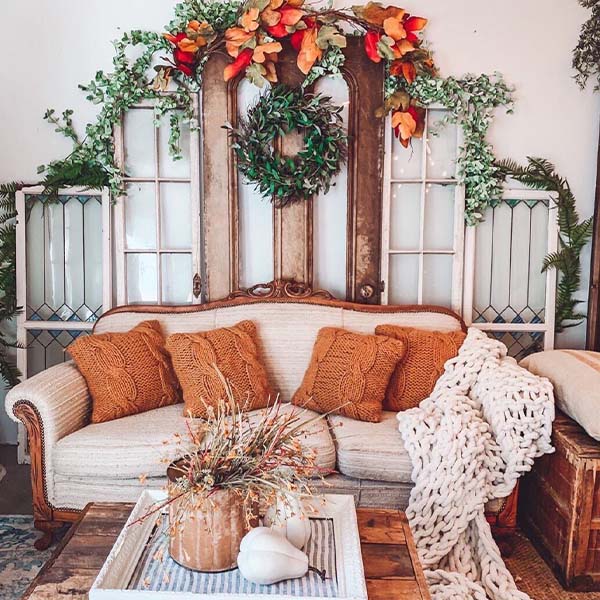 Gathered Olive and Twig Wreath