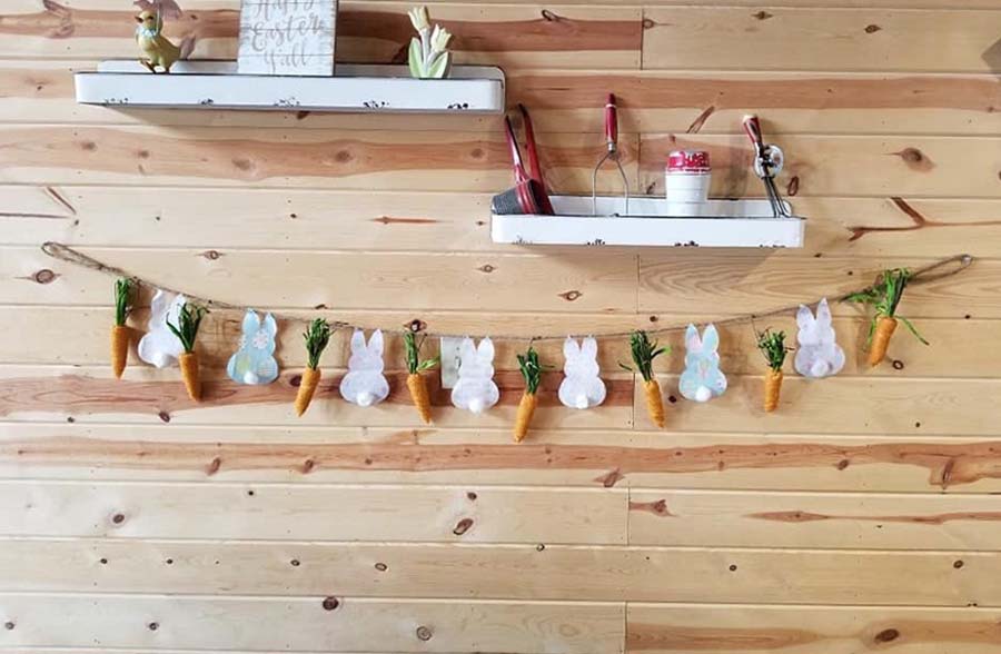 White Distressed Metal Wall Shelves, Set of 2