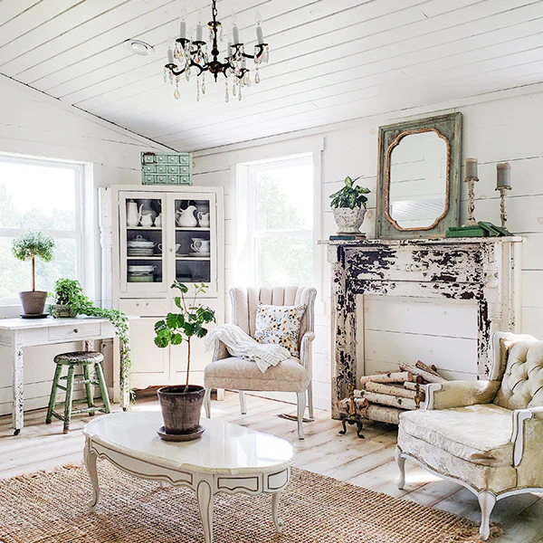 Distressed Teal Wooden Mirror