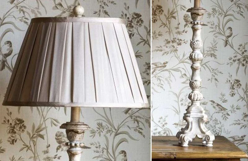 French Candlestick Lamps  Set of 2