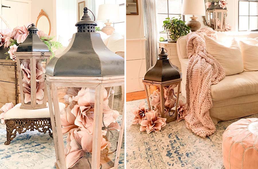 *HUGE* Rustic Lanterns Set of 2