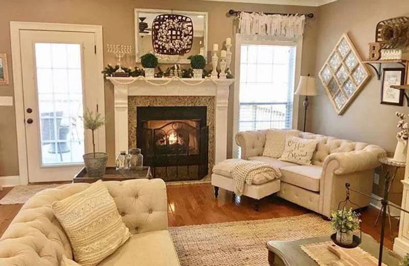 Preserved Cotton Wreath