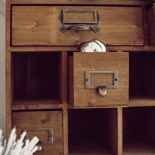 Old Apothecary Cabinet with Cubbies