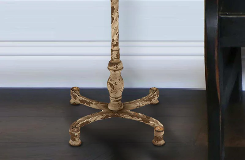 Antique Inspired Metal Side Table