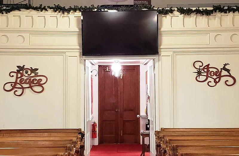 Metal Script Christmas Signs