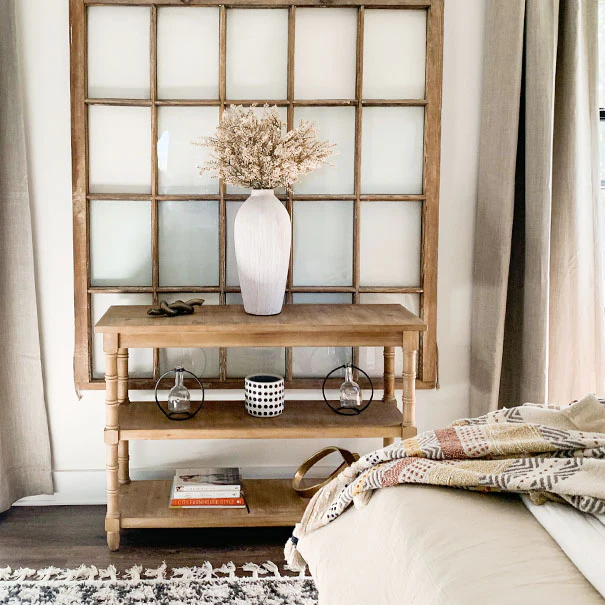 Classic Three-Tier Wooden Console Table