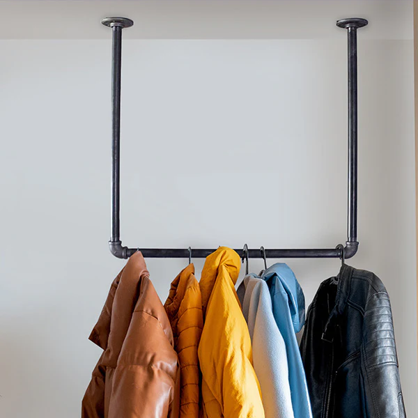 Space Saving Industrial Piping Ceiling Hang Bar