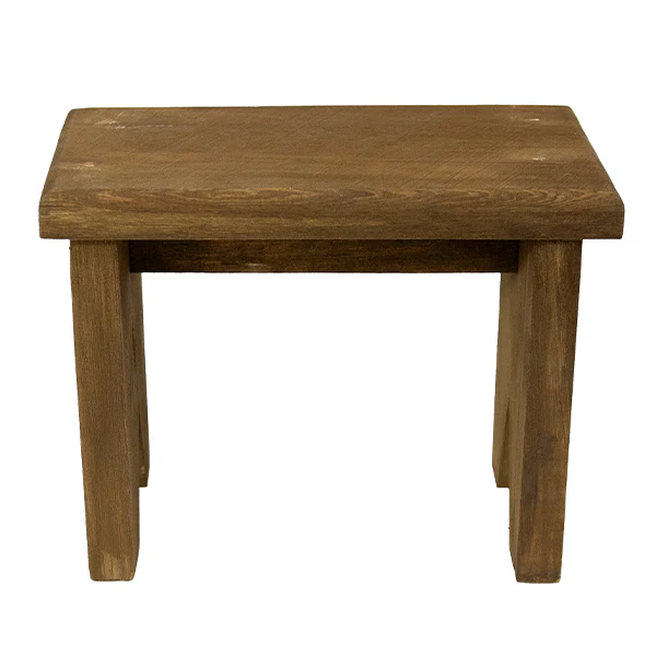Distressed Wooden Stool Riser