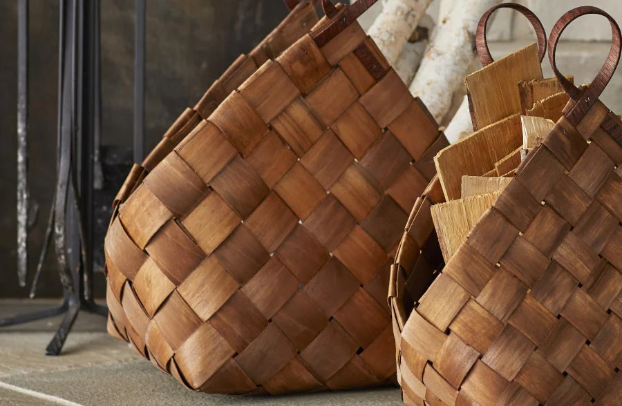 Woven Baskets Set with Handles