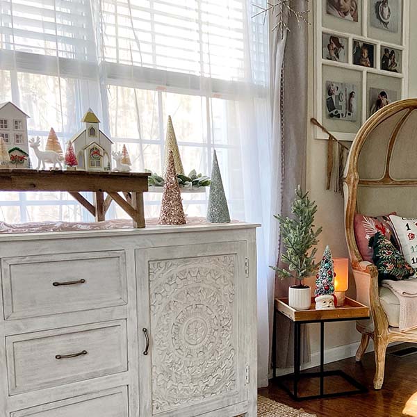 Wooden Top Sofa Side Table