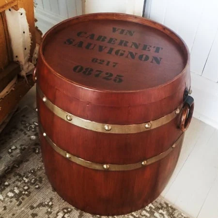 Barrel Inspired Accent Table