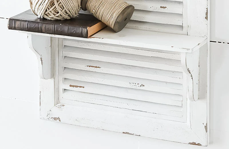 LARGE Distressed Shutter Shelf
