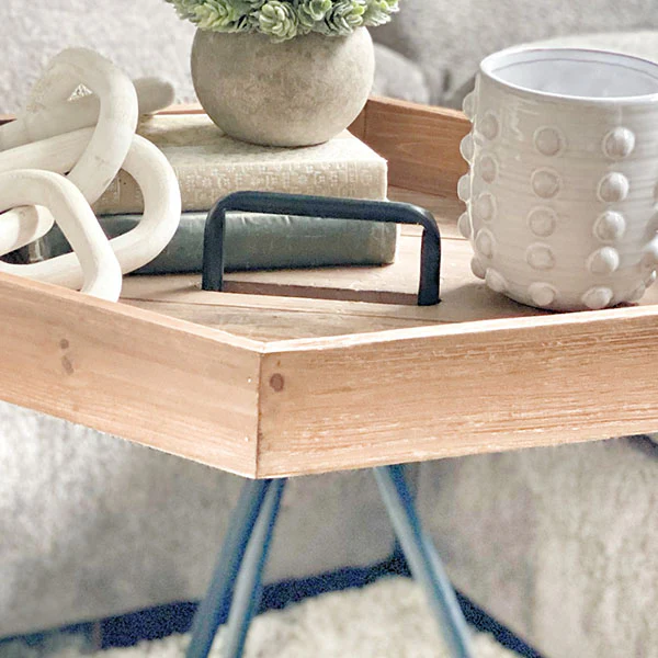 Reclaimed Wood Table | Removable Tray