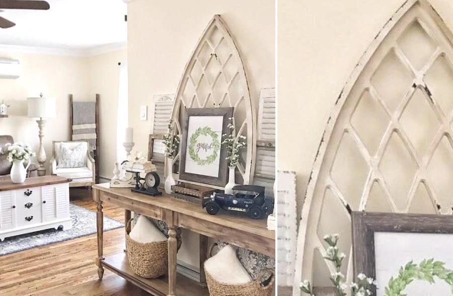 Wooden Cathedral Wall Arch