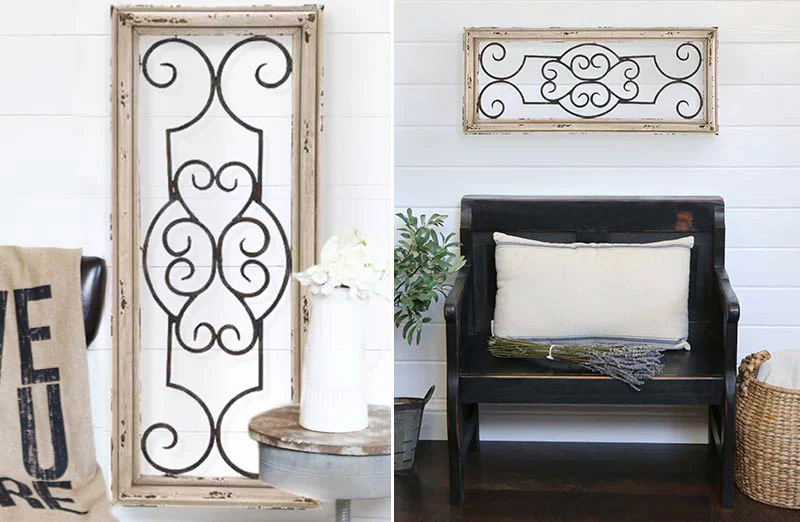 Iron Window Wall Panel