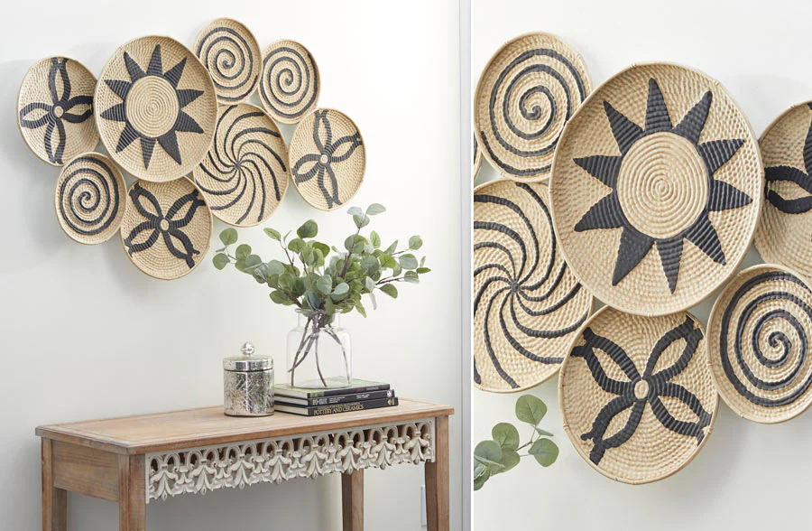 HUGE Basket Inspired Metal Wall Art