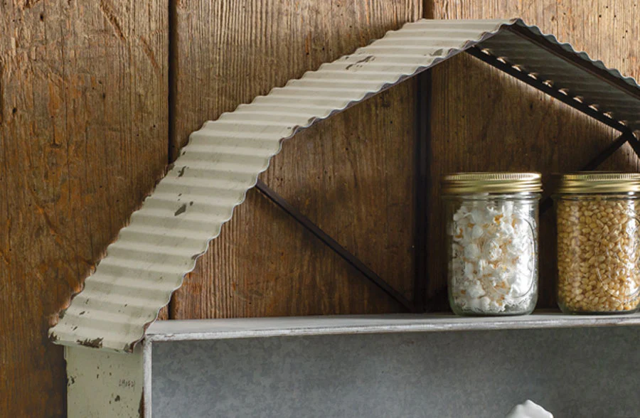 LARGE Metal Barn Wall Shelf