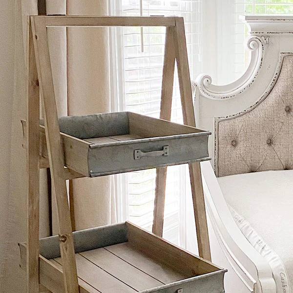 Three Tier Ladder with Removable Tray Shelves