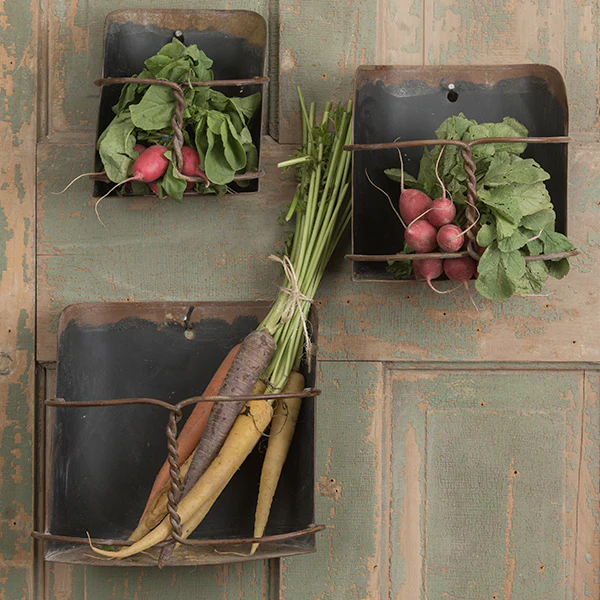 Wall Mounted Grain Feed Scoop Shelf  Set of 3