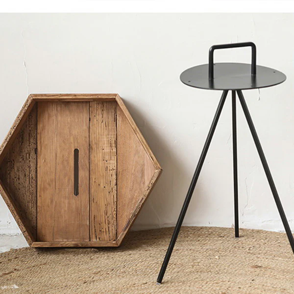 Reclaimed Wood Table | Removable Tray