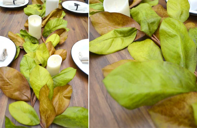 Rustic Magnolia Leaves Garland