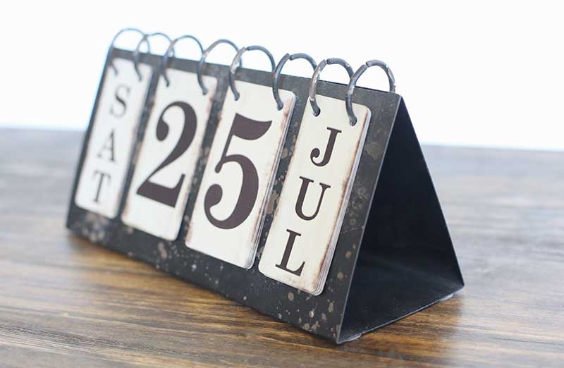 Rustic Perpetual Calendar