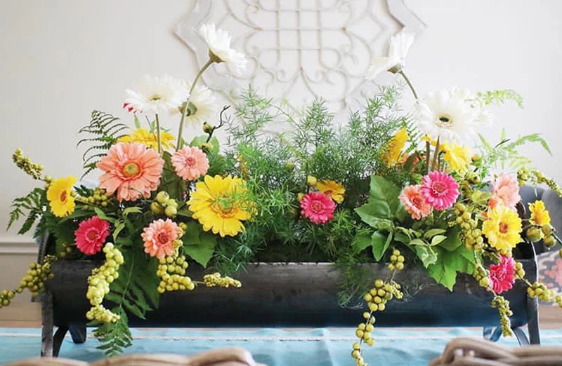 Huge Trough Feeder Centerpiece