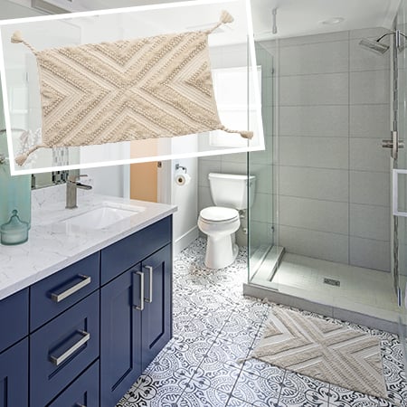 Braided Tassel Cotton Throw Rug